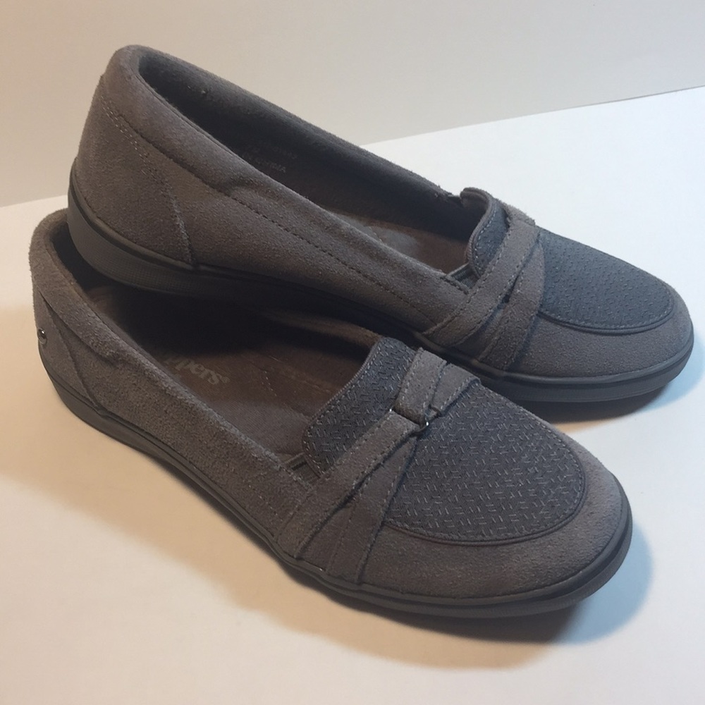 Grasshopper Ortholite grey suede loafer size 7M